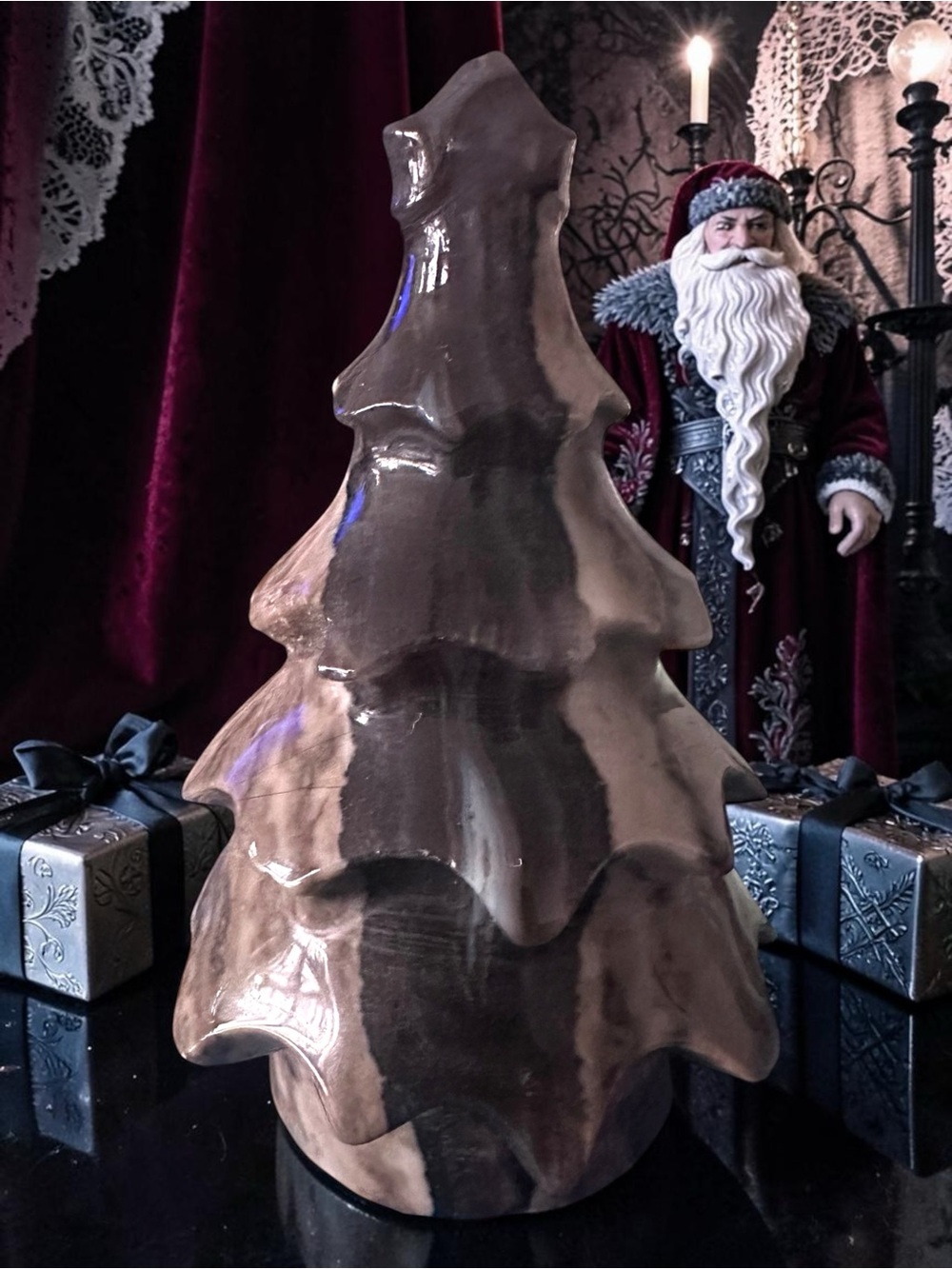 Volcano Agate Crystal Christmas Tree- Holiday Decor